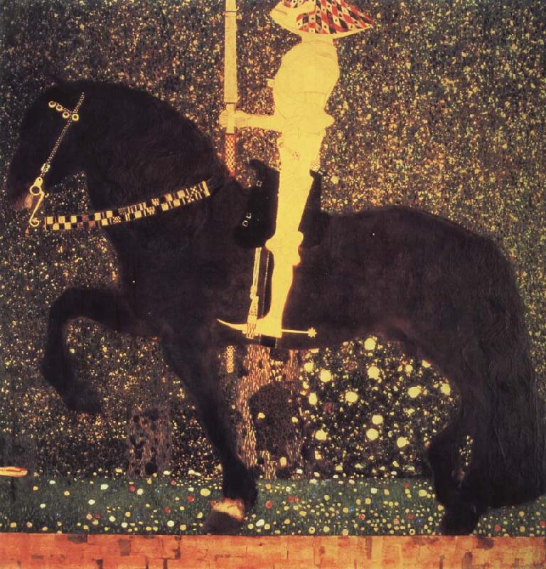 Gustav Klimt The golden knight Sweden oil painting art